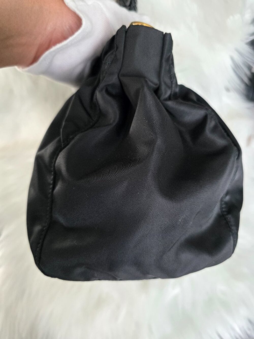 Authenticated Prada Tessuto Bow Two Way Bag - Picture 13 of 17